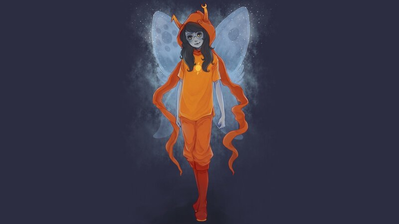Character with Wings — Orange