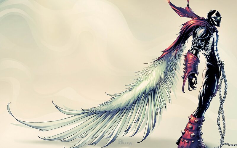 Character with Wings — White