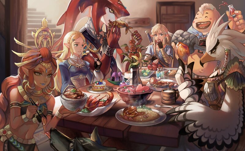 Characters at a Dinner Table