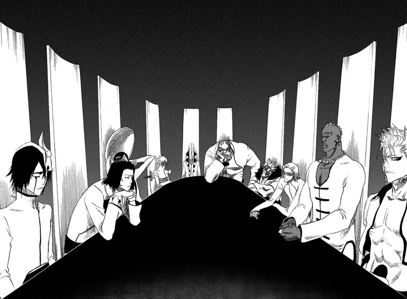 Characters at a Table — Black, Dramatic, Manga