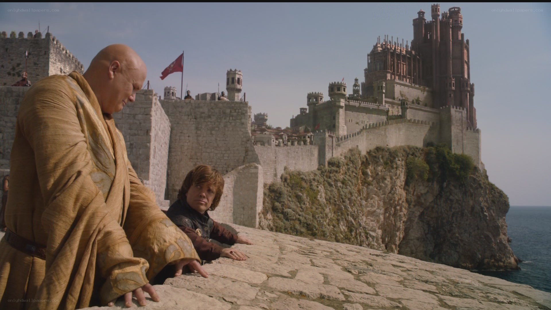 characters at castle wall