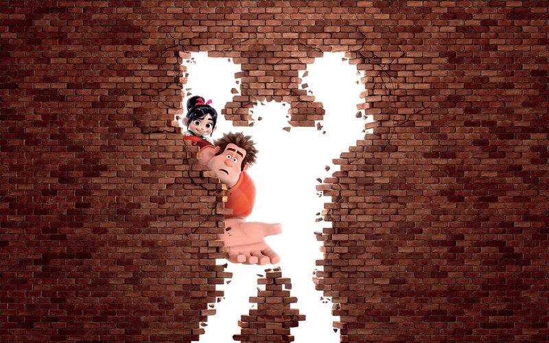 Characters Breaking Wall — Red, Dramatic