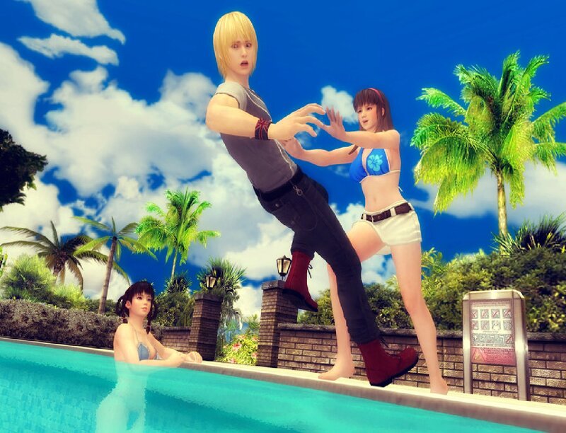 Characters by Poolside