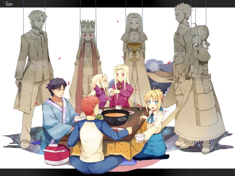 Characters Eating Meal