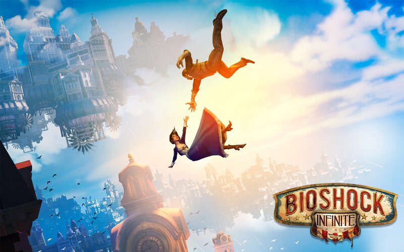 Characters Falling in Sky