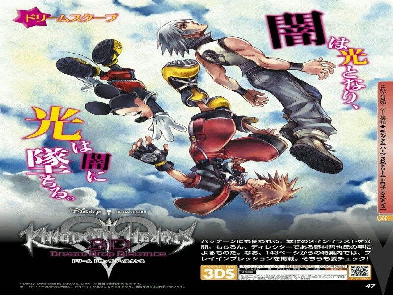Characters Falling Through Sky — Blue