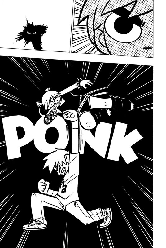 Characters Fighting — Black