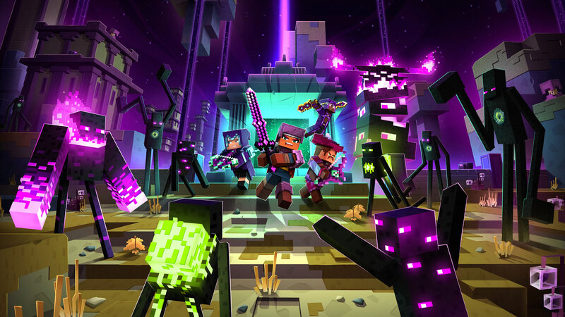 Characters Fighting Mobs
