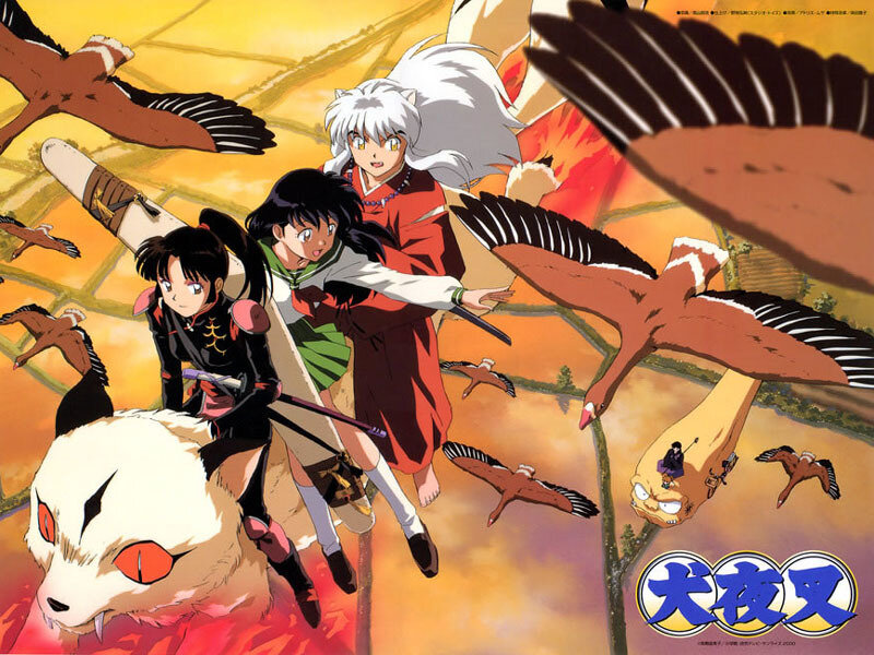 Characters Flying on a Fox
