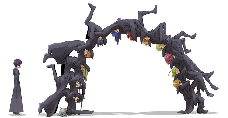 Characters Forming Arch