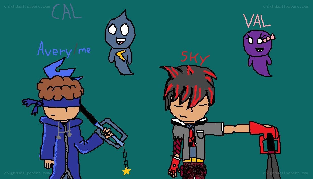 Characters from a fan drawing