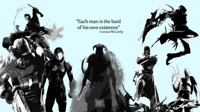 Characters from a fantasy game