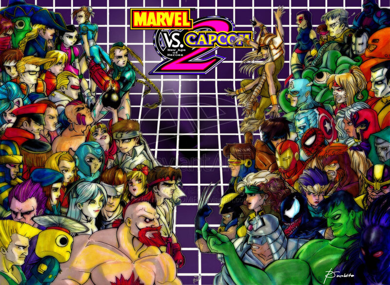 Characters from a Fighting Game — Purple