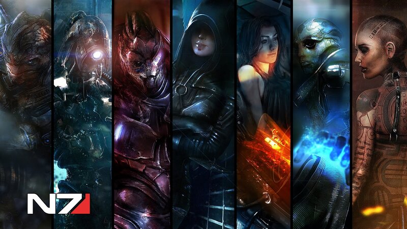 Characters from a Sci-fi Game — Black, Dramatic