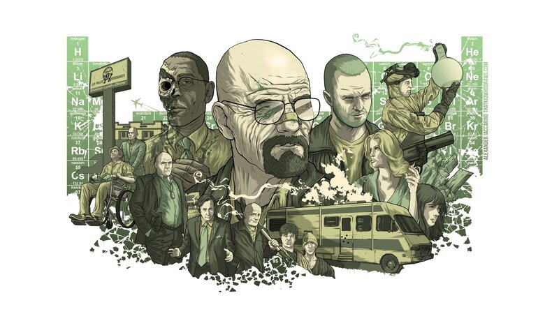 Characters from a TV Show — Green