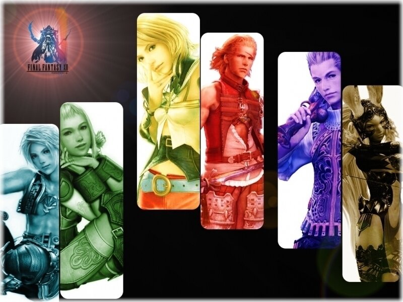Characters from a Video Game — Black, Dramatic, Digital Art, Character Portraits