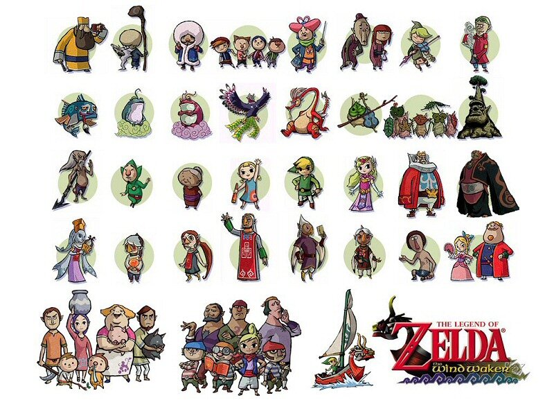 Characters from a Video Game — Green