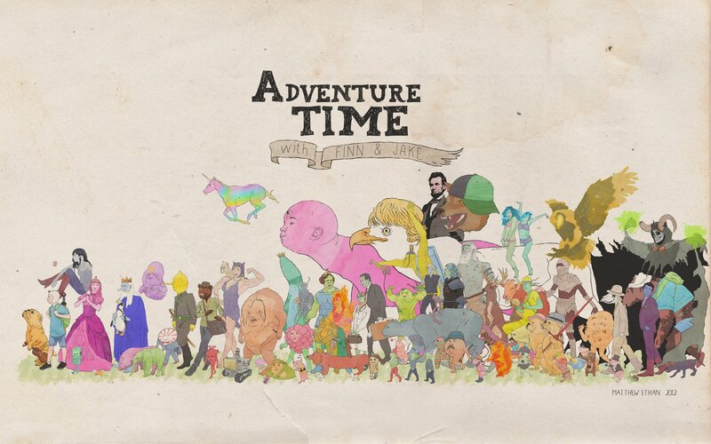 Characters from Adventure Time — Pink