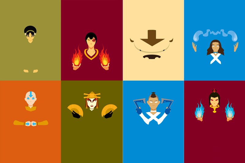 Characters from an Animated Series
