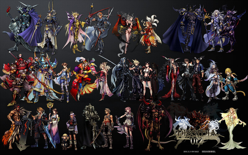 Characters from Dissidia Game