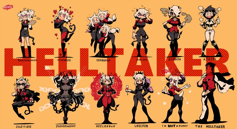 Characters from Helltaker