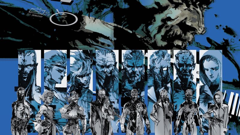 Characters from Metal Gear — Blue, Dramatic