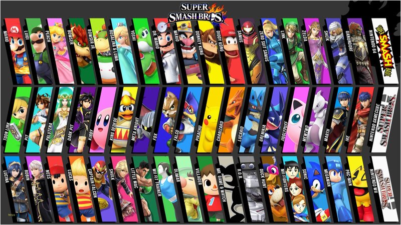 Characters from Super Smash Bros.