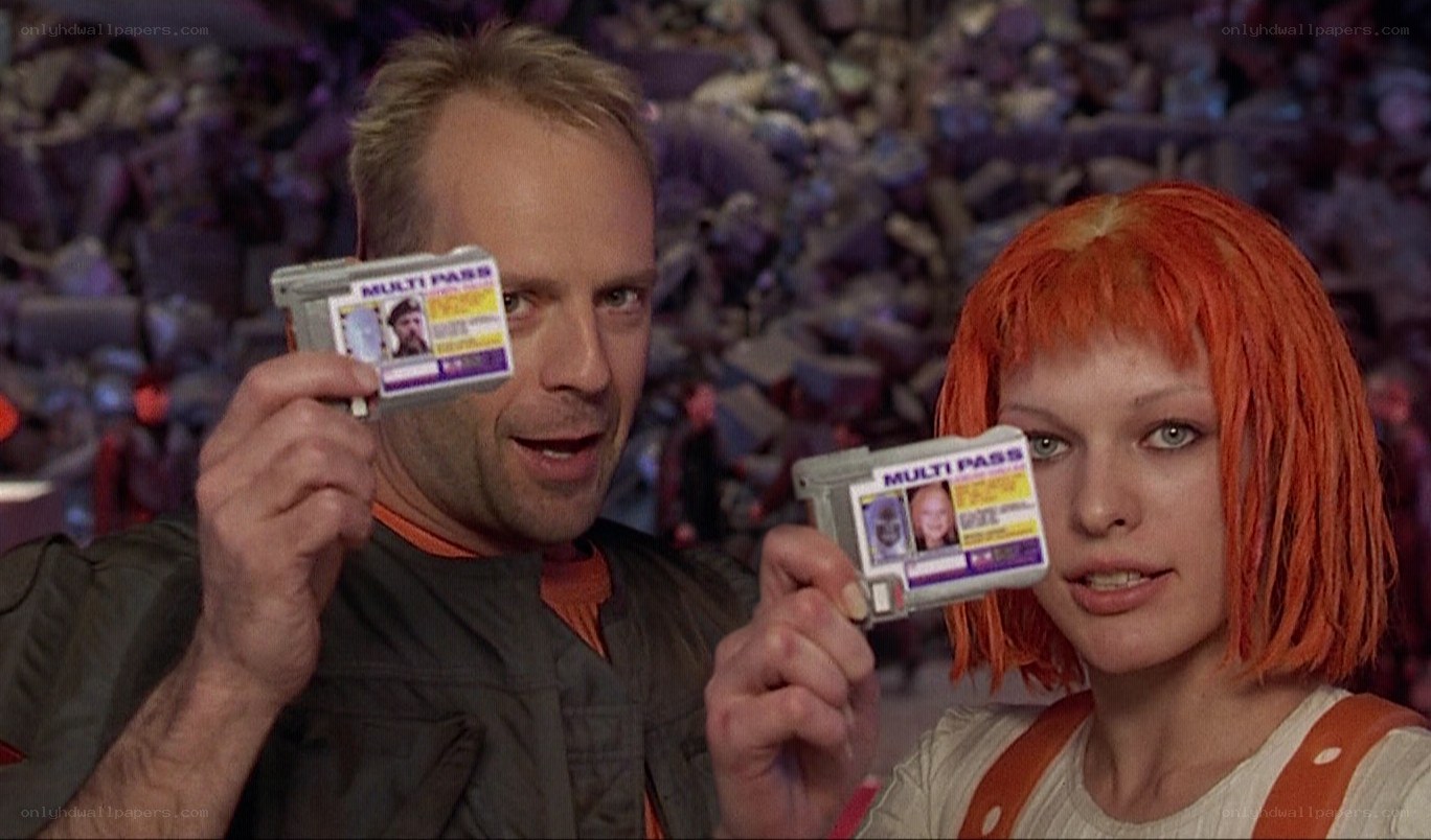 Characters holding multi-pass cards