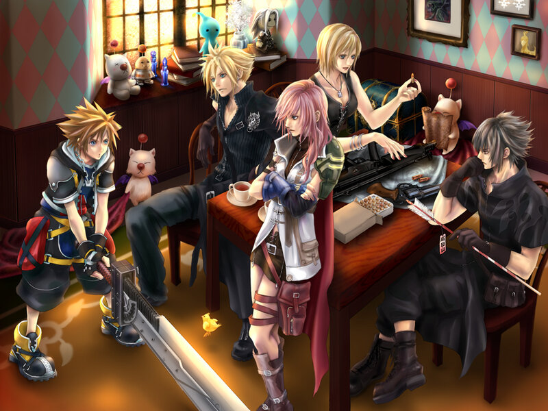 Characters in a Cafe — Brown