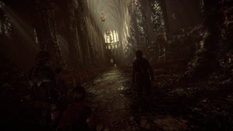 Characters in a Cathedral — Dark Brown