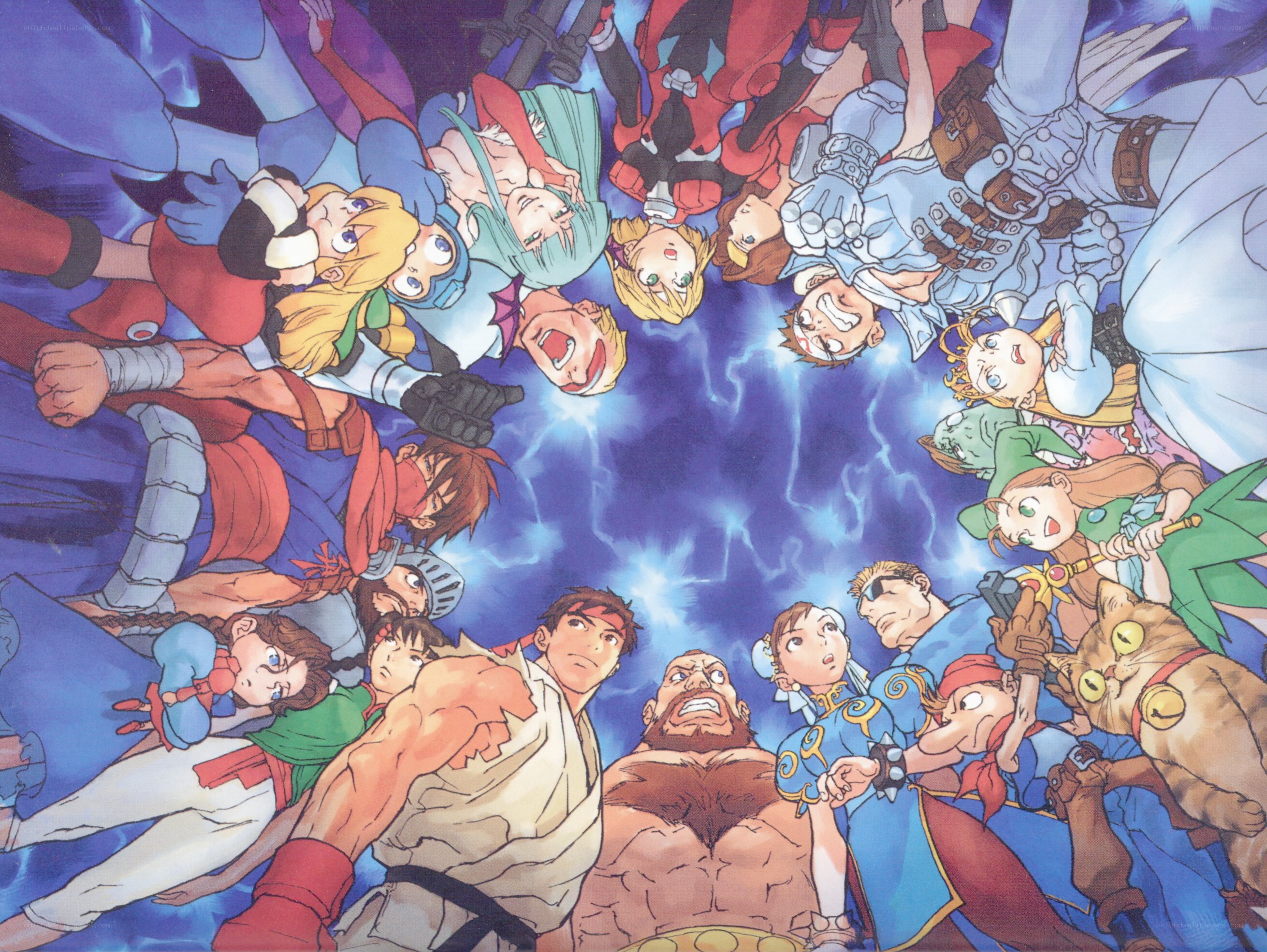 Characters in a circle