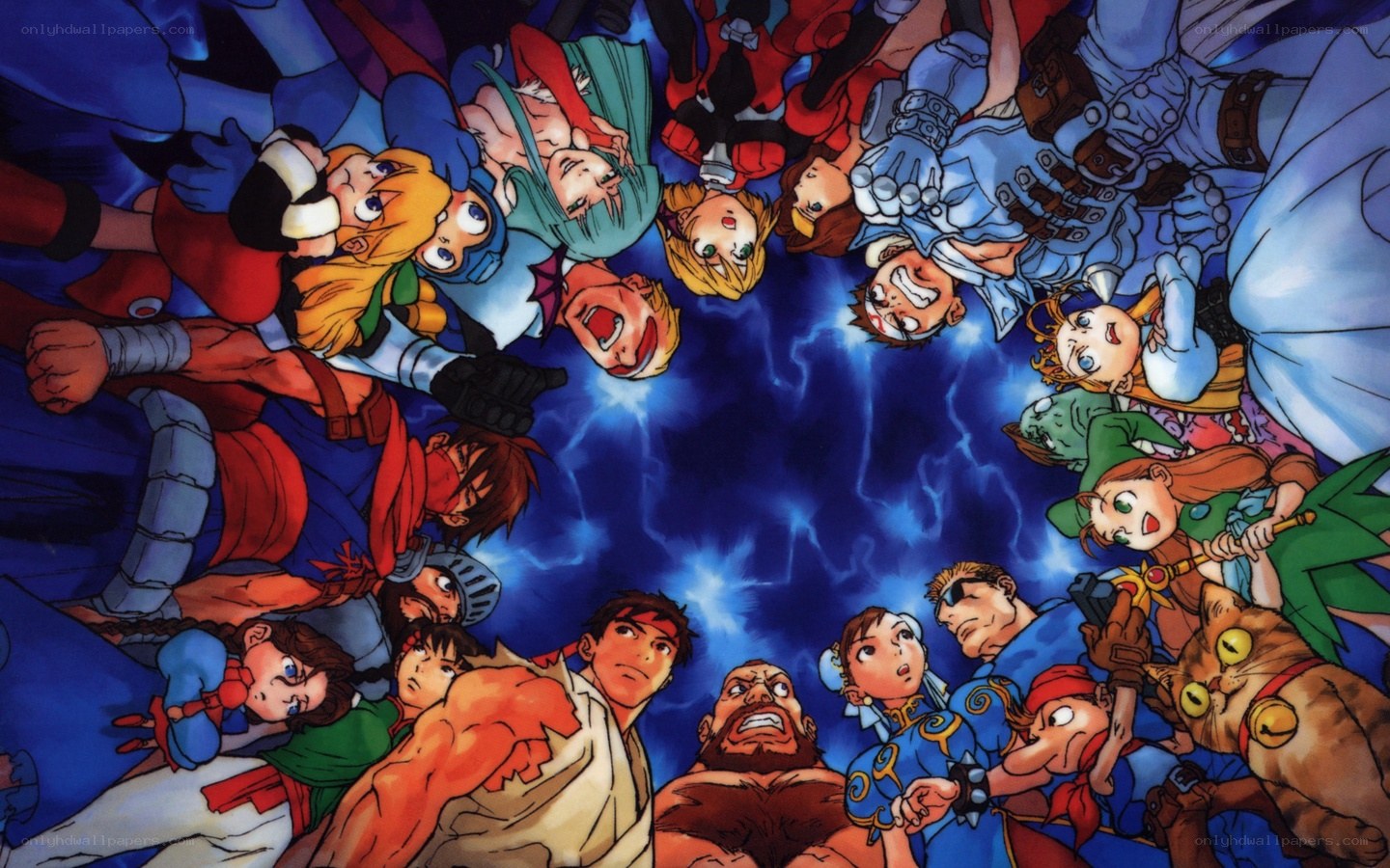 Characters in a circle