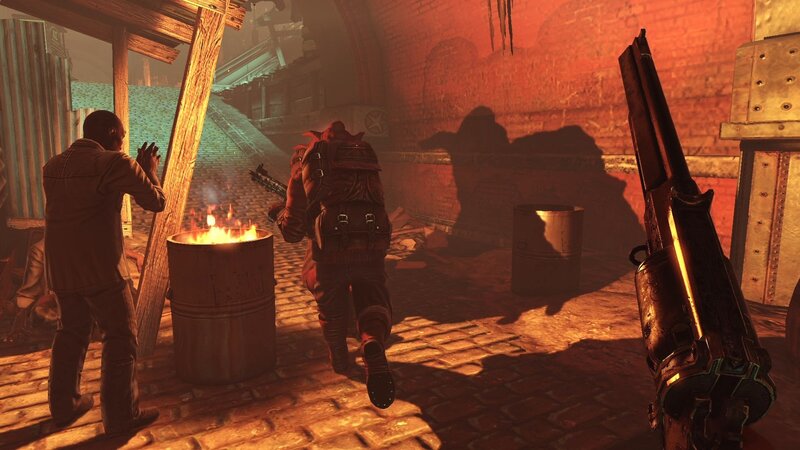 Characters in a Dimly Lit Alley