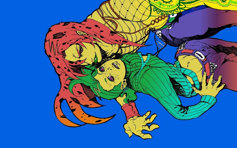 Characters in a dramatic scene