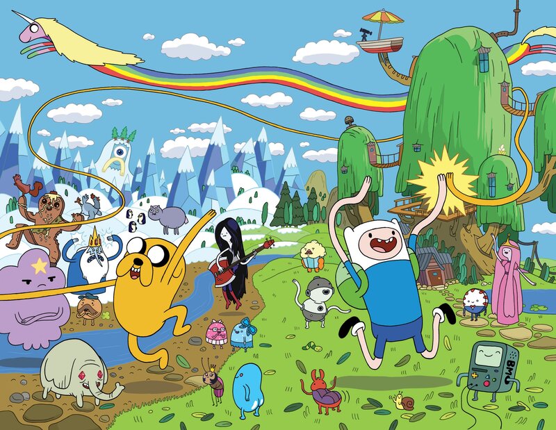 Characters in a Fantasy Landscape