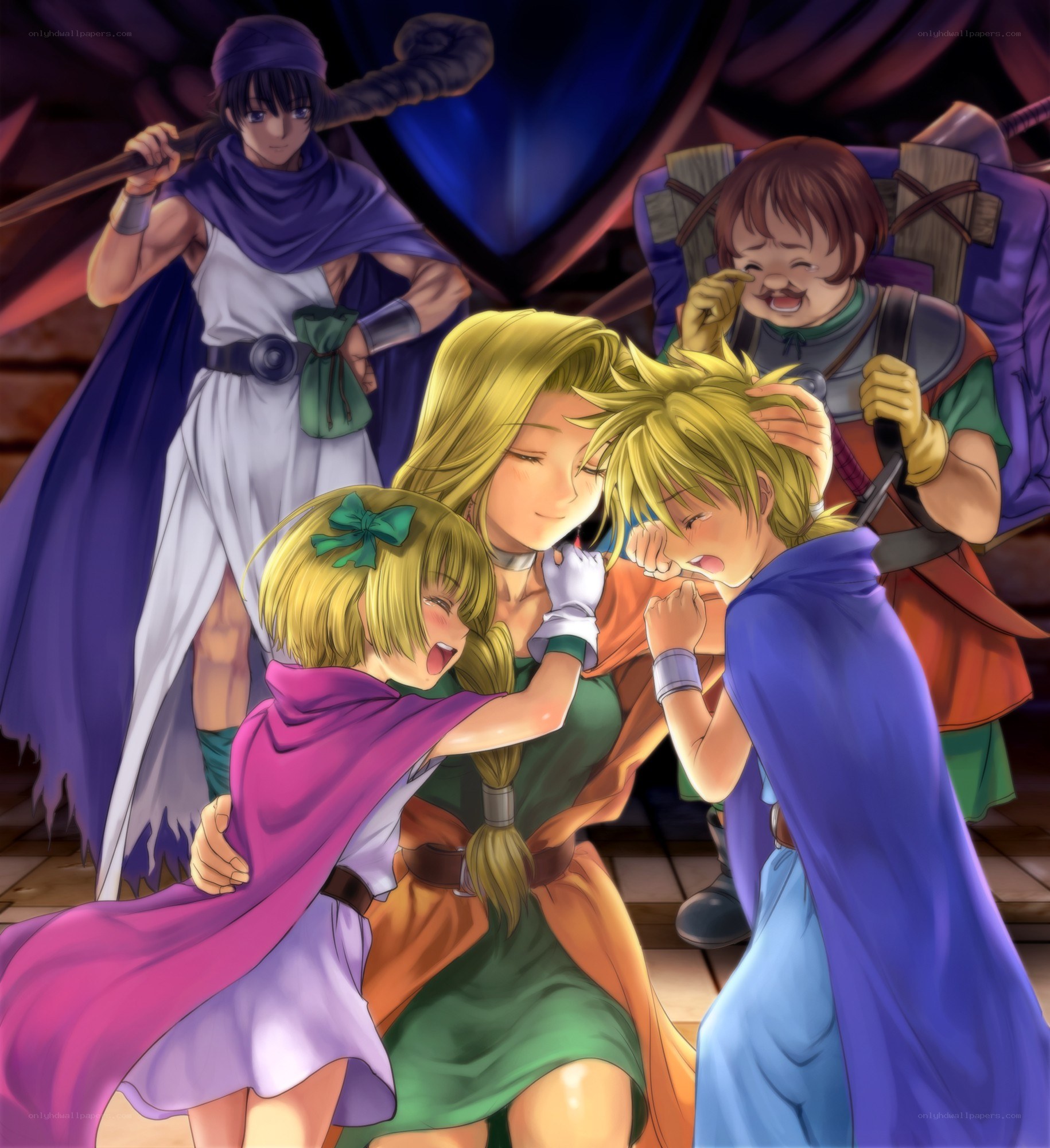 Characters in a fantasy scene