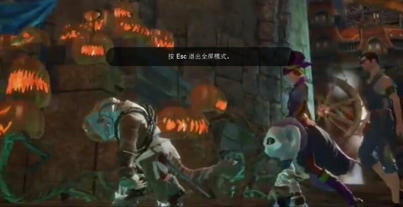 Characters in a Game Scene — Orange