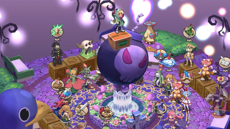 Characters in a Game Scene — Purple
