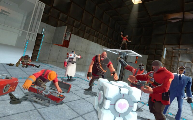 Characters in a Game Scene — Red
