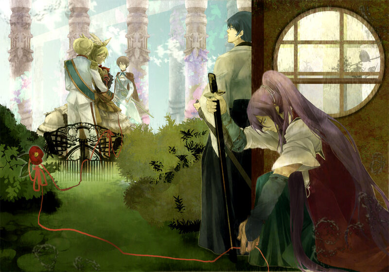 Characters in a Garden