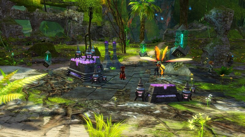 Characters in a Jungle Temple