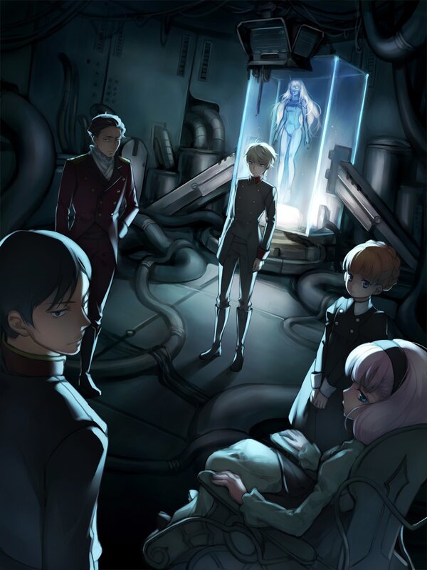Characters in a Lab — Blue