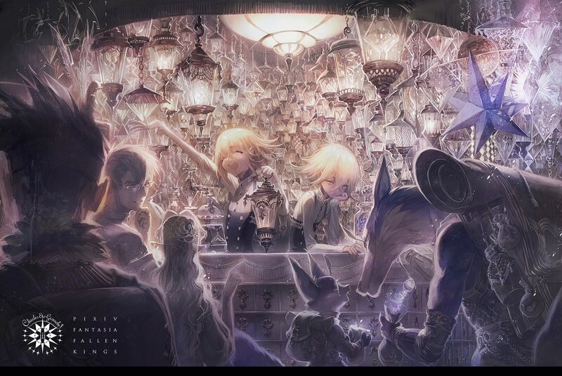 Characters in a Lamp Shop
