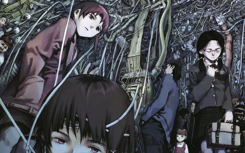 Characters in a mechanical labyrinth