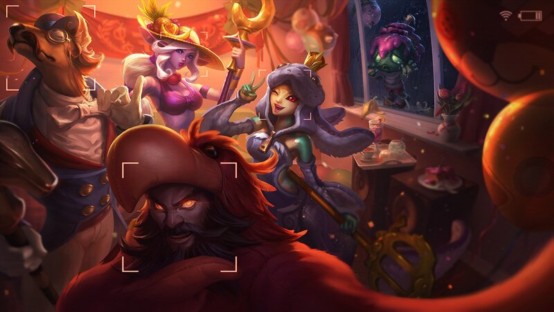Characters in a Party Scene