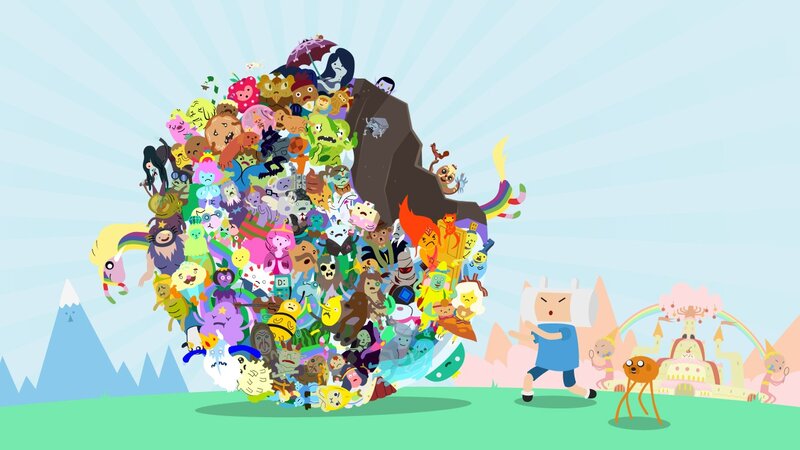 Characters in a Pile — Blue