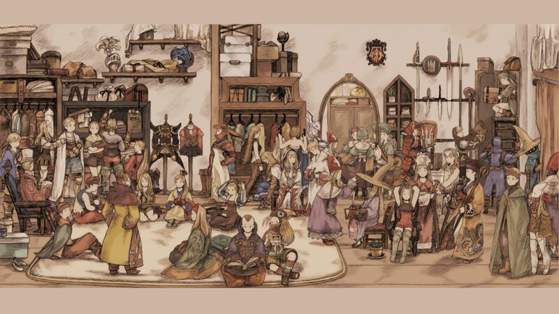 Characters in a Shop