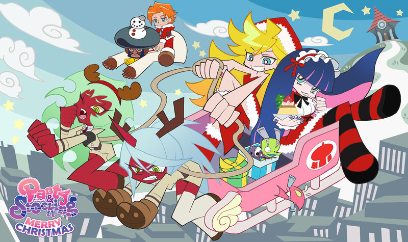 Characters in a Sleigh — Pink