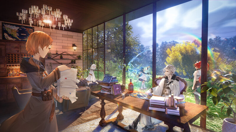 Characters in a Sunlit Room