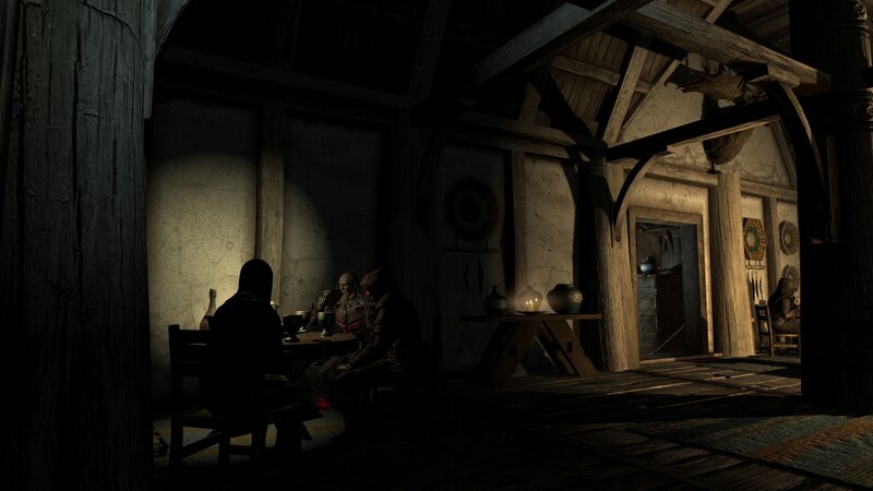 Characters in a Tavern — Brown, Dark, Atmospheric